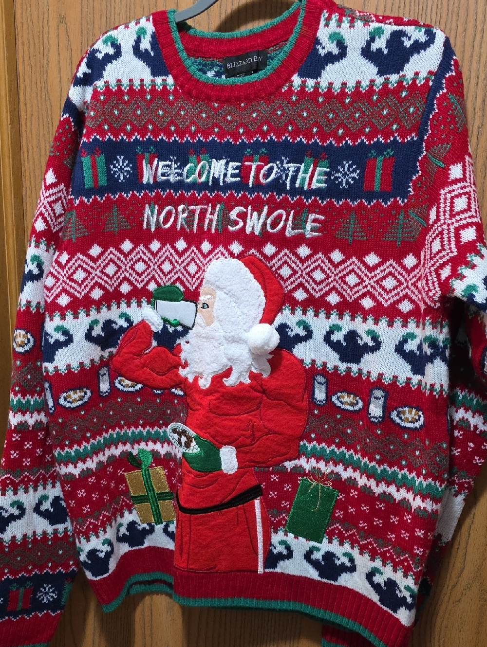 Welcome to the North Swole Santa Holiday Sweater